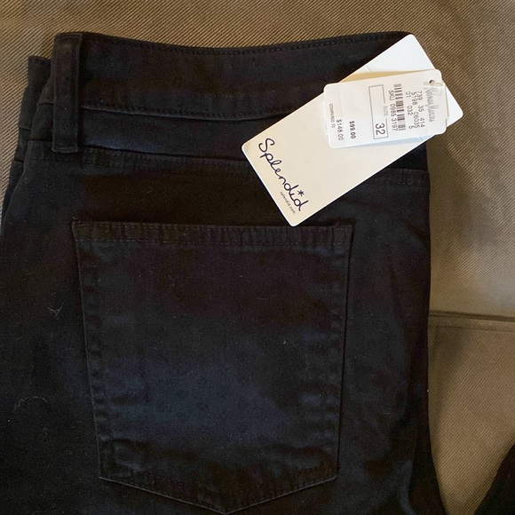 NWT Splendid Jeans, 32, Bought at Neiman Marcus, inseam 29”, black - Picture 2 of 5